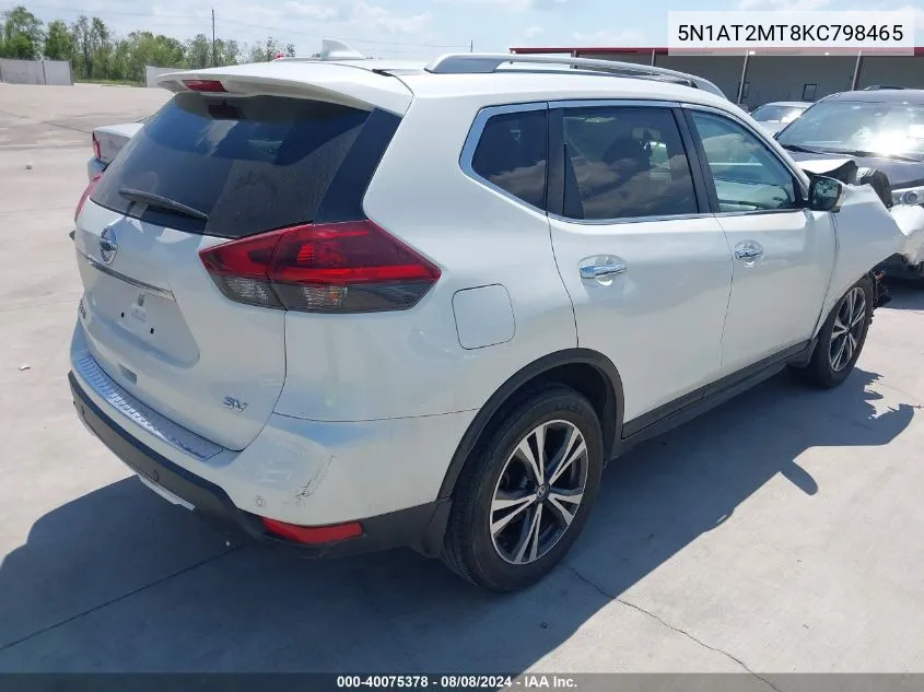 5N1AT2MT8KC798465 2019 Nissan Rogue Sv