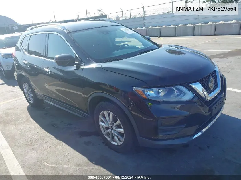 2019 Nissan Rogue Sv VIN: KNMAT2MT7KP529564 Lot: 40087001