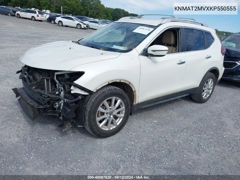 KNMAT2MVXKP550555 2019 Nissan Rogue S/Sl/Sv