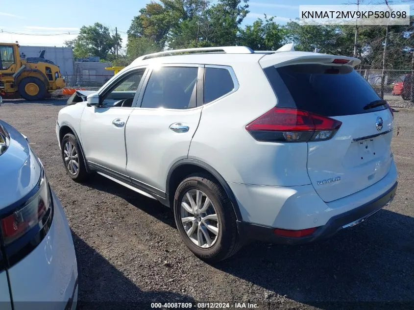 2019 Nissan Rogue Sv VIN: KNMAT2MV9KP530698 Lot: 40087809