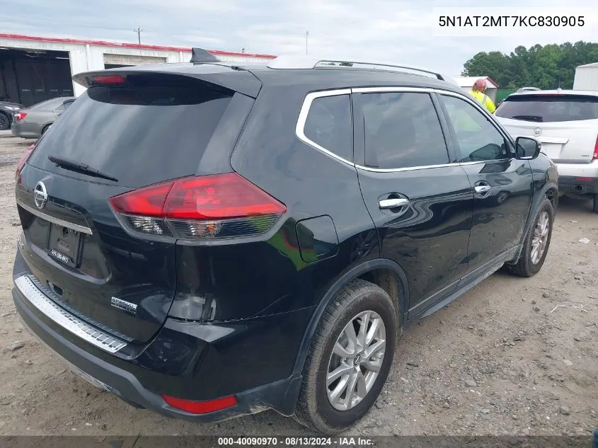 5N1AT2MT7KC830905 2019 Nissan Rogue S