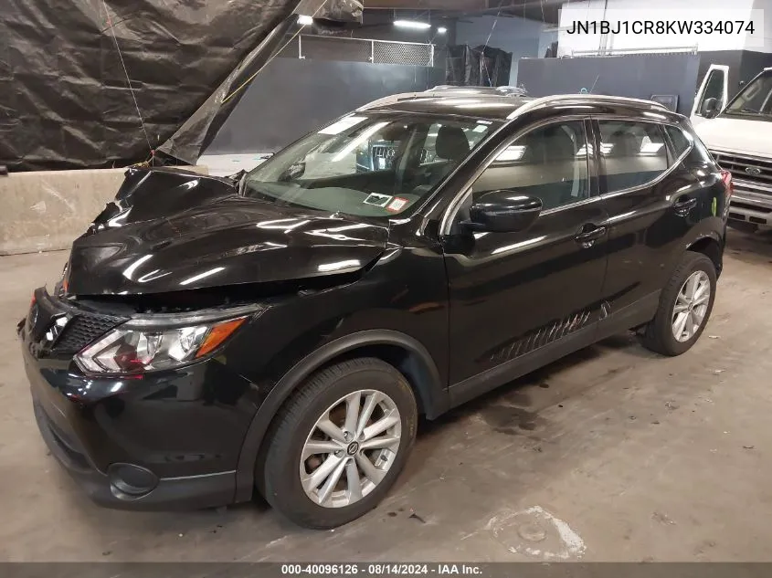 2019 Nissan Rogue Sport Sv VIN: JN1BJ1CR8KW334074 Lot: 40096126