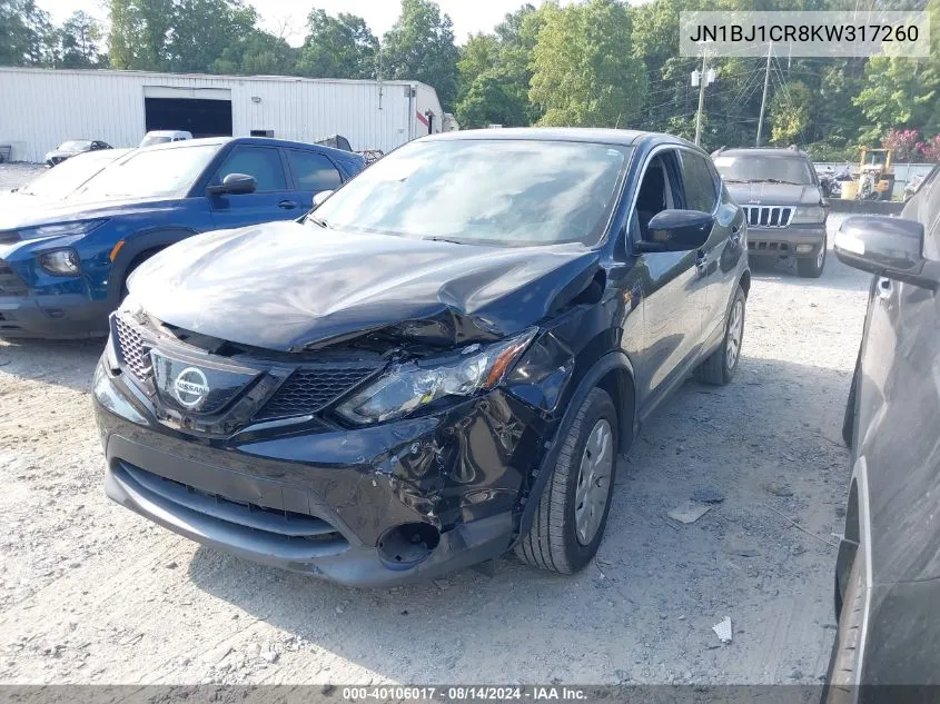 2019 Nissan Rogue Sport S VIN: JN1BJ1CR8KW317260 Lot: 40106017