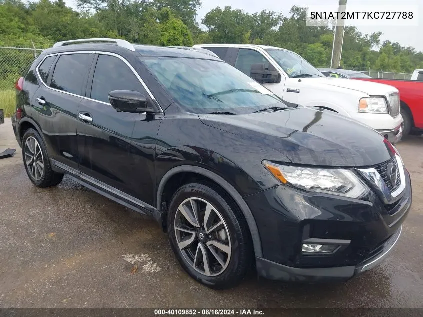 2019 Nissan Rogue Sl VIN: 5N1AT2MT7KC727788 Lot: 40109852