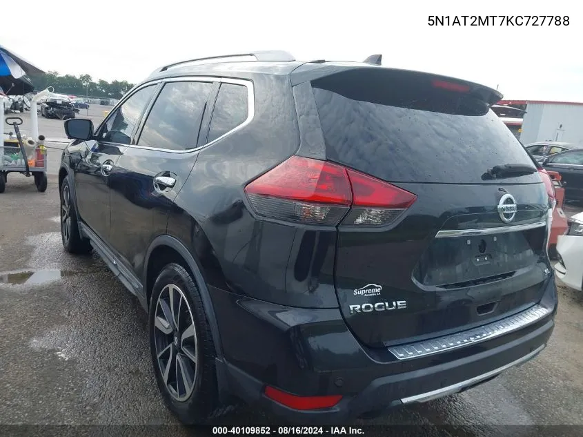 2019 Nissan Rogue Sl VIN: 5N1AT2MT7KC727788 Lot: 40109852