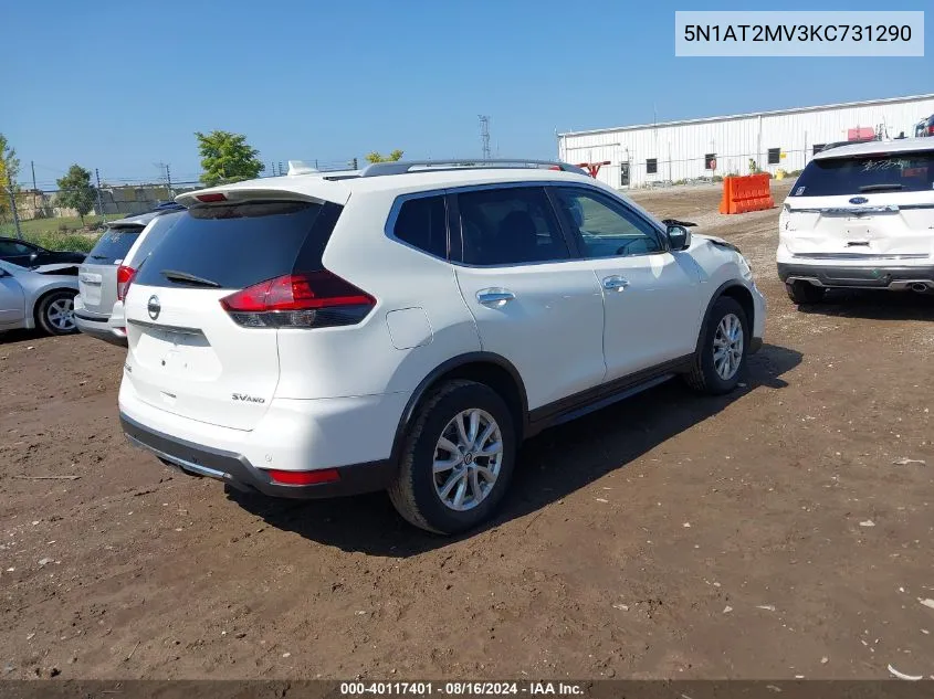 5N1AT2MV3KC731290 2019 Nissan Rogue Sv