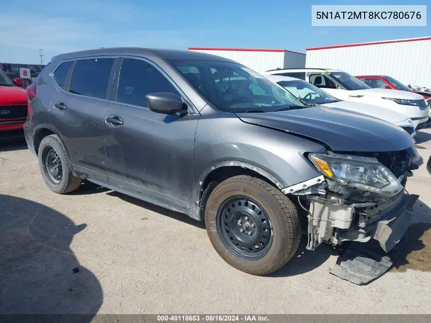 2019 Nissan Rogue S/Sl/Sv VIN: 5N1AT2MT8KC780676 Lot: 40118653