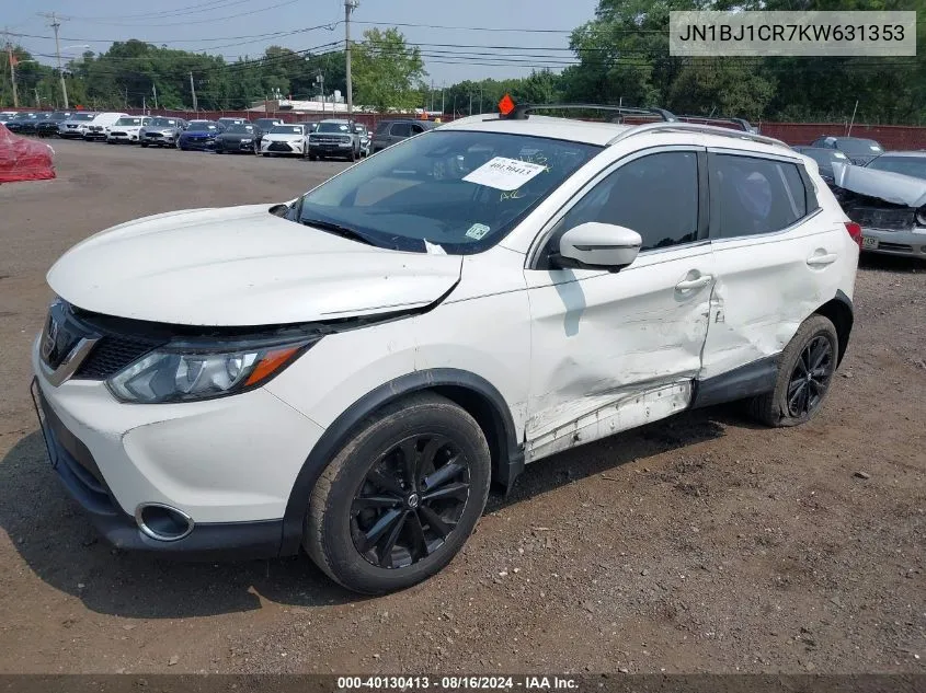 2019 Nissan Rogue Sport Sv VIN: JN1BJ1CR7KW631353 Lot: 40130413