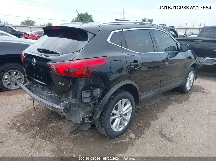 2019 Nissan Rogue Sport Sv VIN: JN1BJ1CP8KW227654 Lot: 40135026