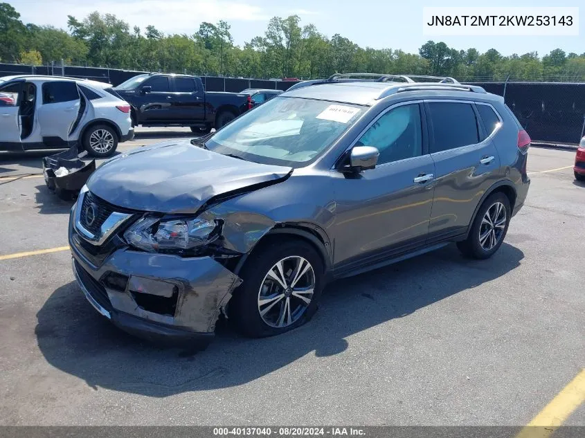 2019 Nissan Rogue Sv VIN: JN8AT2MT2KW253143 Lot: 40137040