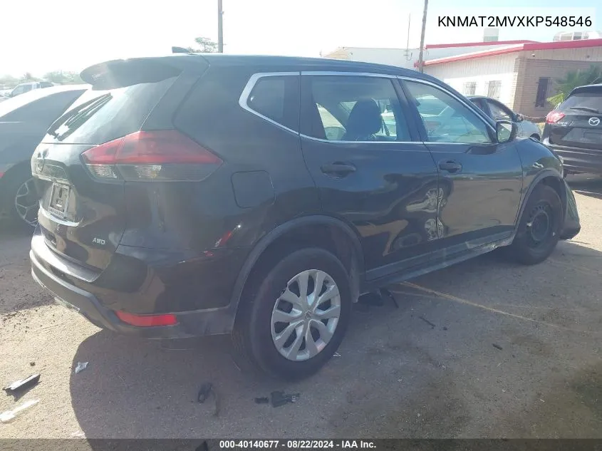 2019 Nissan Rogue S VIN: KNMAT2MVXKP548546 Lot: 40140677