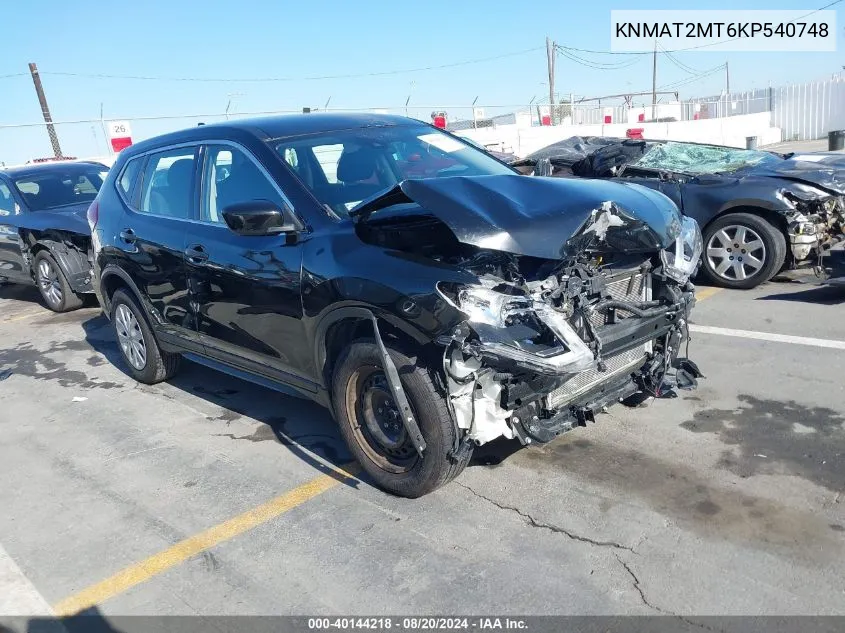 KNMAT2MT6KP540748 2019 Nissan Rogue S/Sv