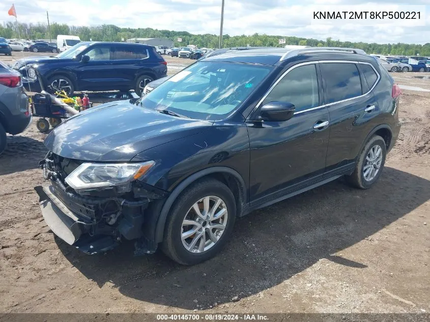 2019 Nissan Rogue Sv VIN: KNMAT2MT8KP500221 Lot: 40145700