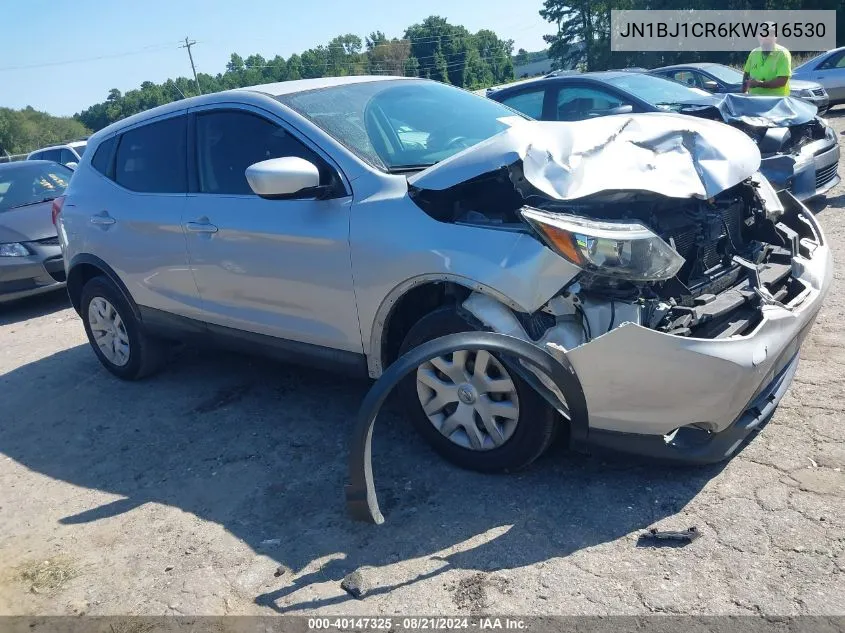 2019 Nissan Rogue Sport S/Sv/Sl VIN: JN1BJ1CR6KW316530 Lot: 40147325