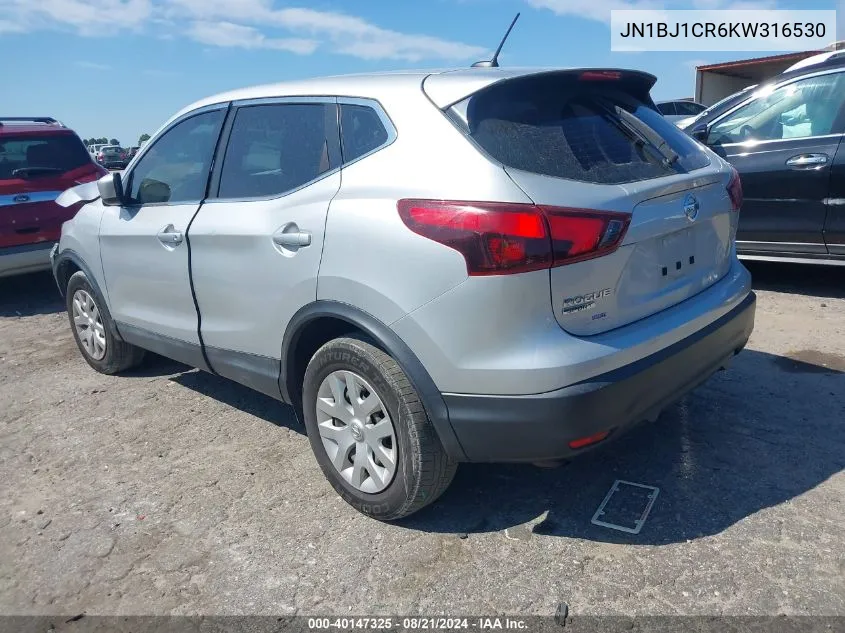 JN1BJ1CR6KW316530 2019 Nissan Rogue Sport S/Sv/Sl