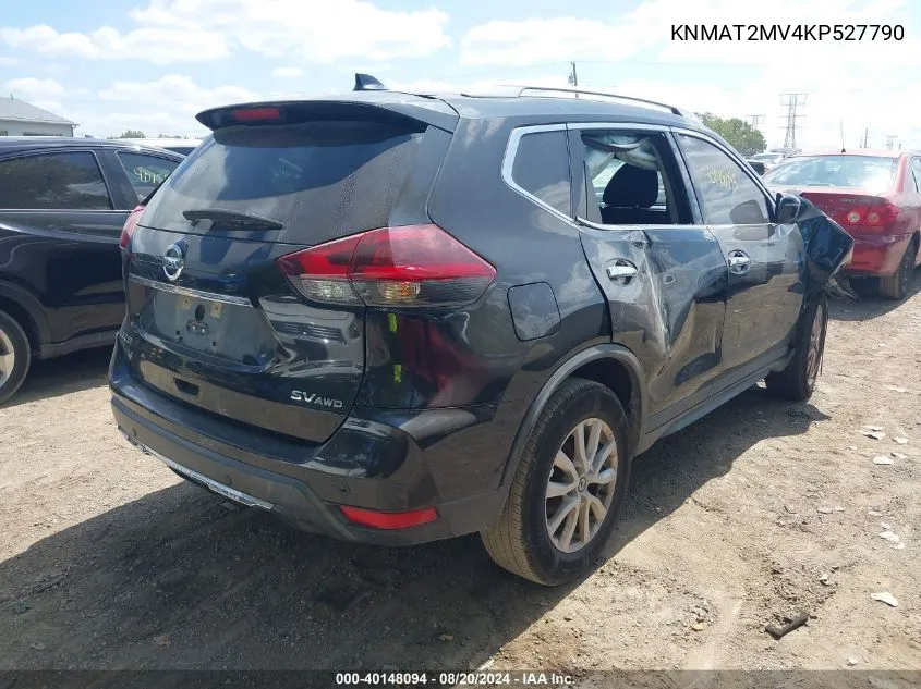 2019 Nissan Rogue Sv VIN: KNMAT2MV4KP527790 Lot: 40148094