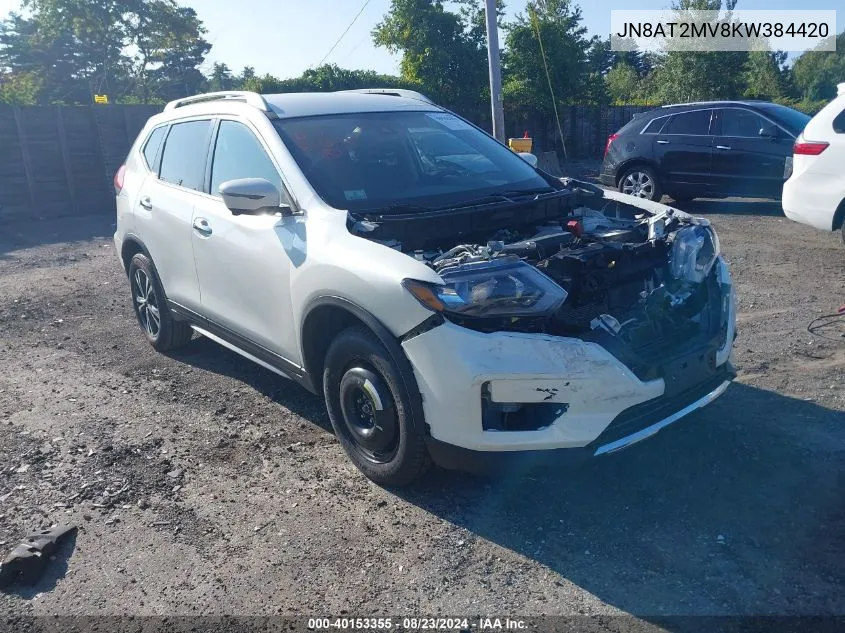 2019 Nissan Rogue Sv VIN: JN8AT2MV8KW384420 Lot: 40153355