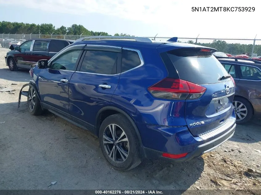 5N1AT2MT8KC753929 2019 Nissan Rogue S/Sl/Sv