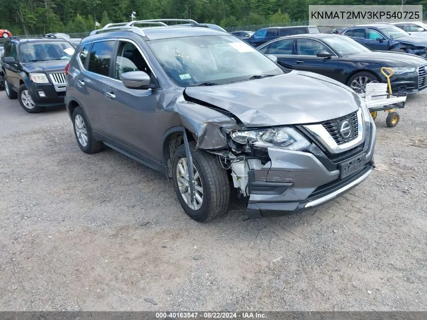 KNMAT2MV3KP540725 2019 Nissan Rogue Sv