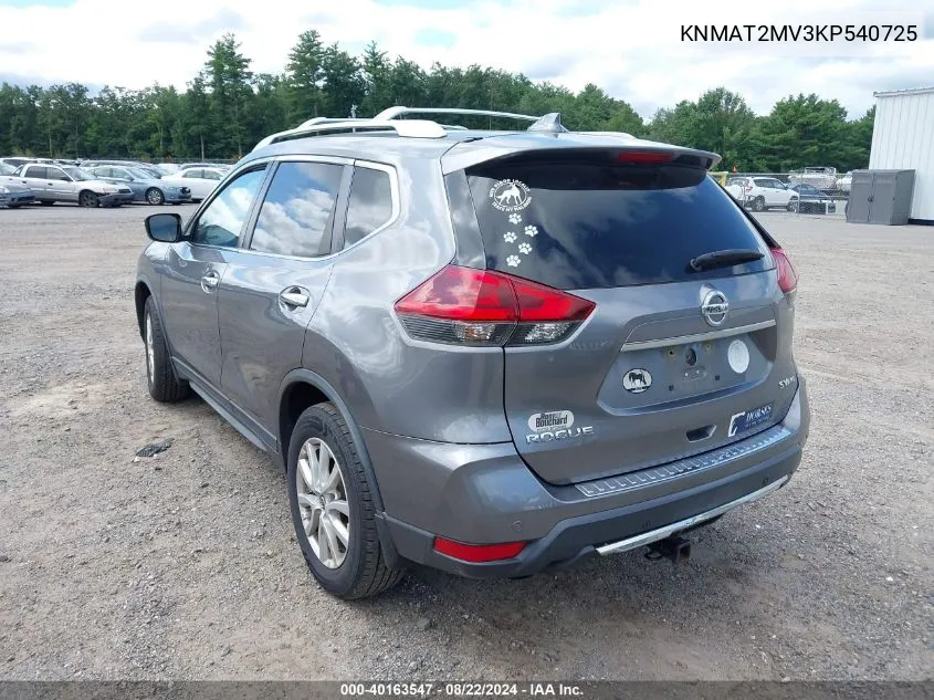 KNMAT2MV3KP540725 2019 Nissan Rogue Sv