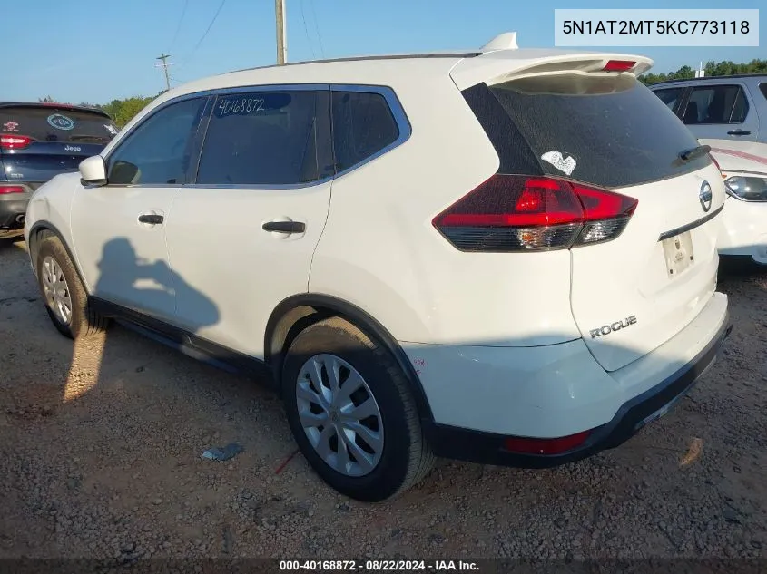 5N1AT2MT5KC773118 2019 Nissan Rogue S