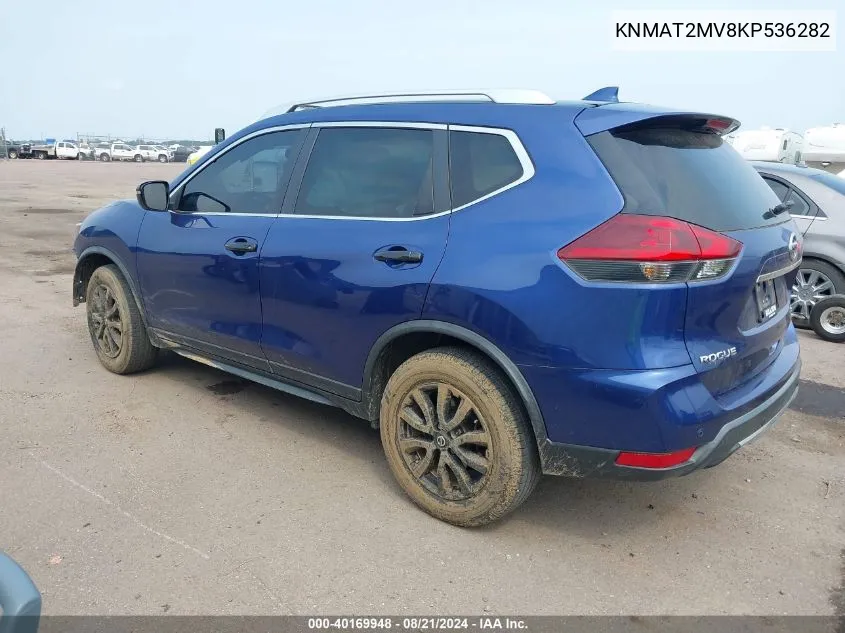 KNMAT2MV8KP536282 2019 Nissan Rogue Sv