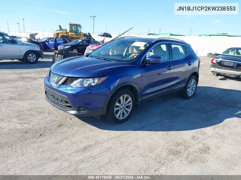 2019 Nissan Rogue Sport Sv VIN: JN1BJ1CP2KW238553 Lot: 40176026