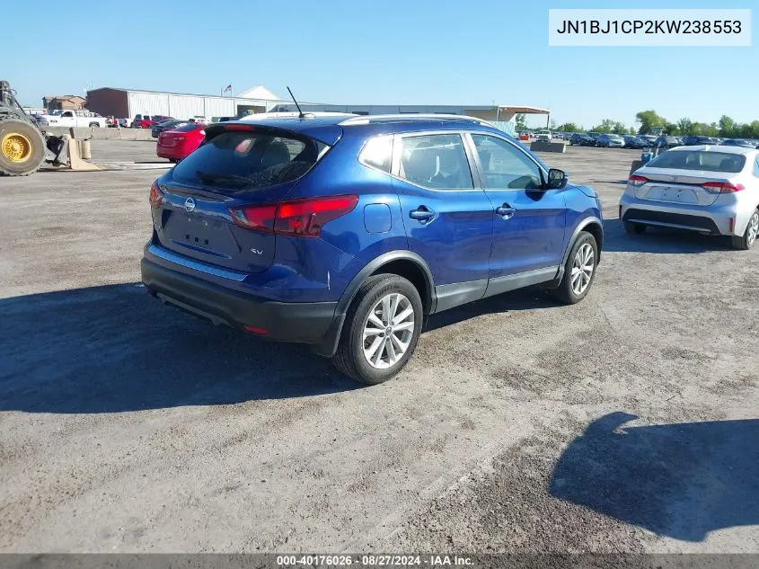 JN1BJ1CP2KW238553 2019 Nissan Rogue Sport Sv