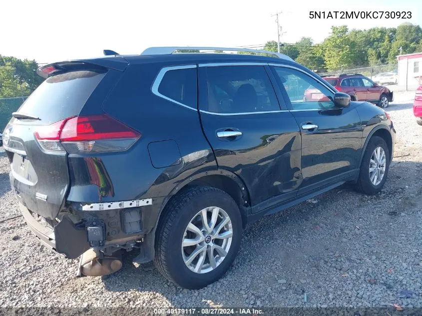 2019 Nissan Rogue S VIN: 5N1AT2MV0KC730923 Lot: 40179117