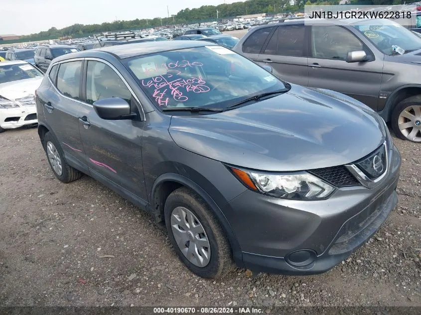 2019 Nissan Rogue Sport S VIN: JN1BJ1CR2KW622818 Lot: 40190670