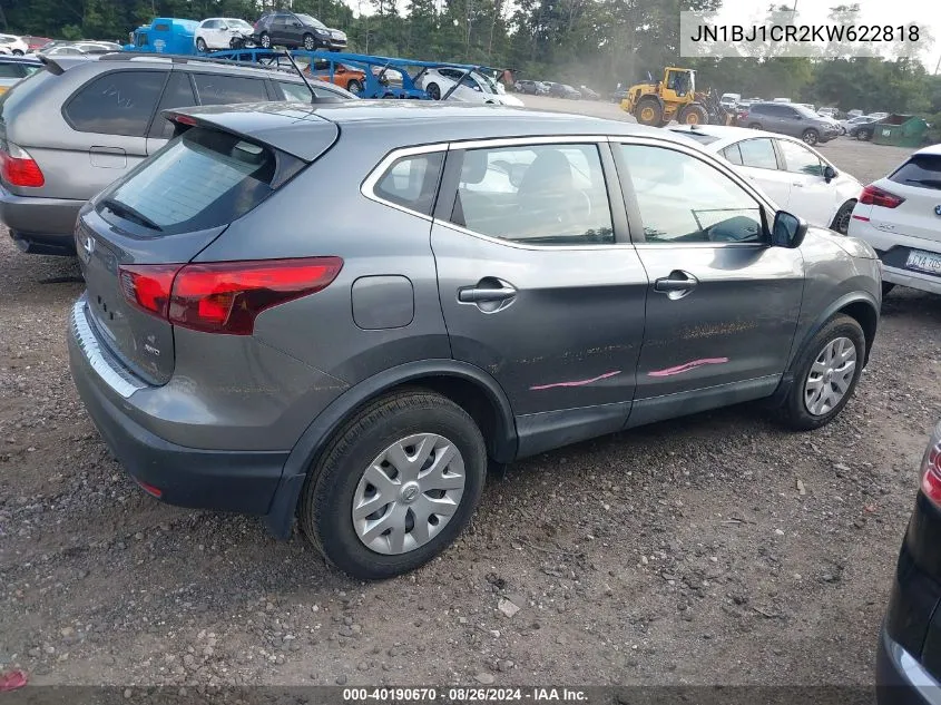 JN1BJ1CR2KW622818 2019 Nissan Rogue Sport S