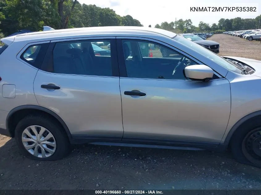 2019 Nissan Rogue S VIN: KNMAT2MV7KP535382 Lot: 40196660