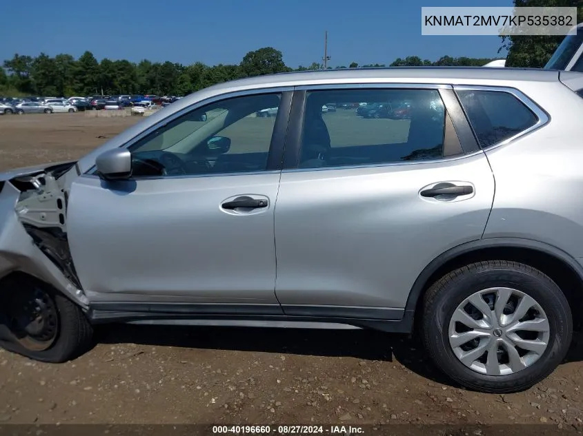 2019 Nissan Rogue S VIN: KNMAT2MV7KP535382 Lot: 40196660