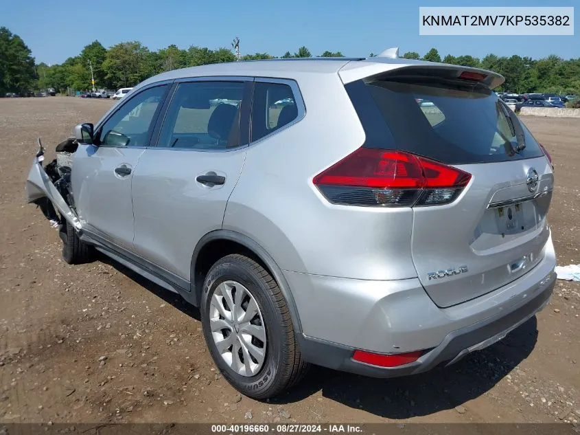 2019 Nissan Rogue S VIN: KNMAT2MV7KP535382 Lot: 40196660