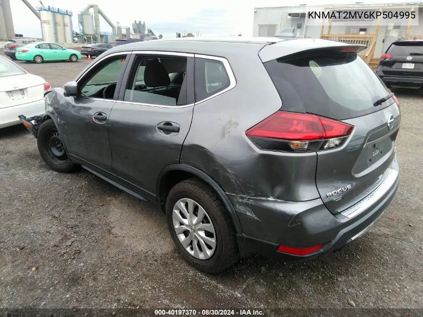 2019 Nissan Rogue S VIN: KNMAT2MV6KP504995 Lot: 40197370