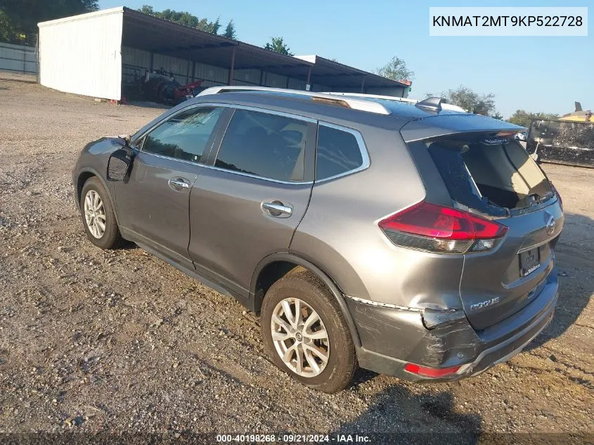 KNMAT2MT9KP522728 2019 Nissan Rogue Sv