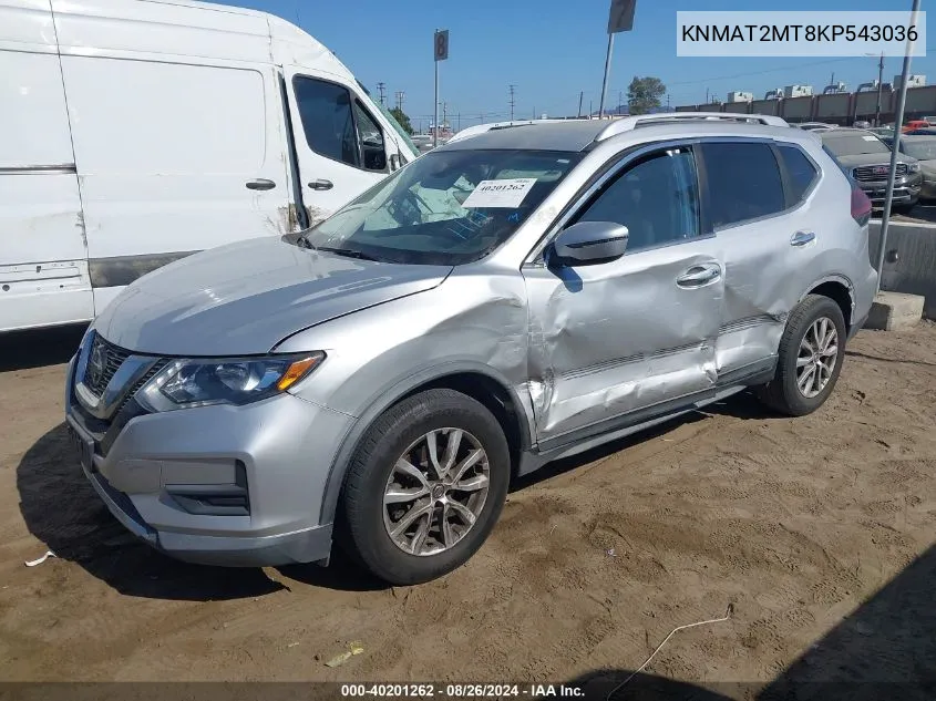 KNMAT2MT8KP543036 2019 Nissan Rogue Sv