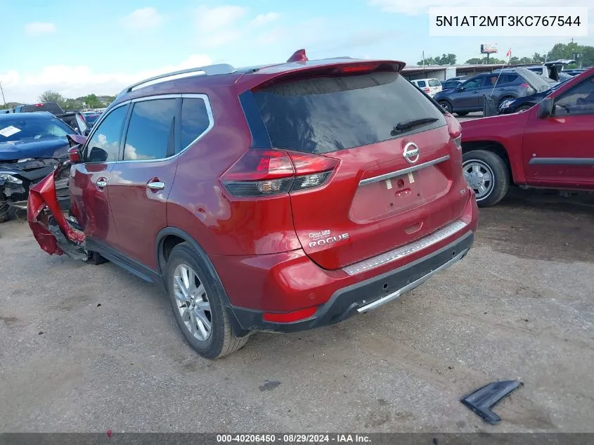 5N1AT2MT3KC767544 2019 Nissan Rogue Sv