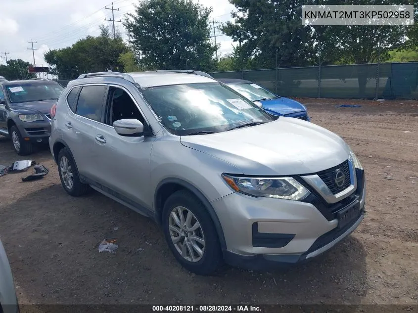 KNMAT2MT3KP502958 2019 Nissan Rogue Sv