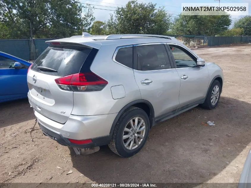 KNMAT2MT3KP502958 2019 Nissan Rogue Sv