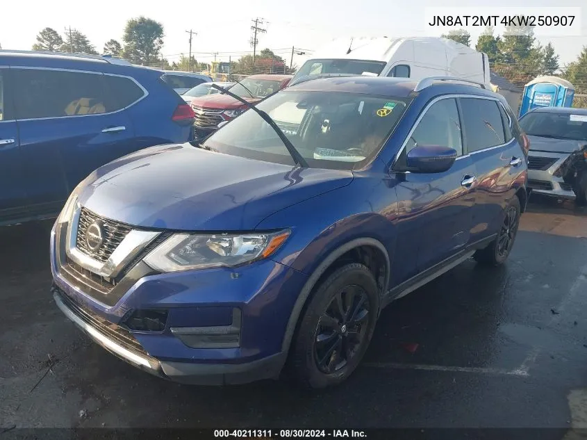 JN8AT2MT4KW250907 2019 Nissan Rogue Sv