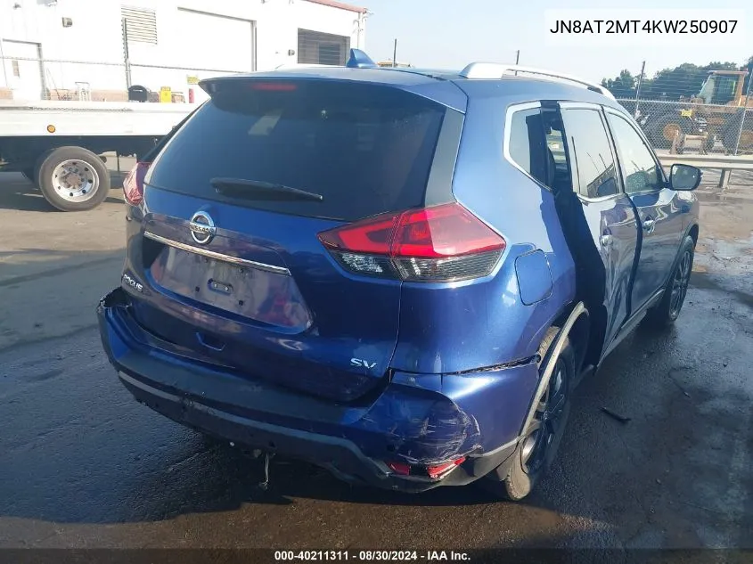 JN8AT2MT4KW250907 2019 Nissan Rogue Sv