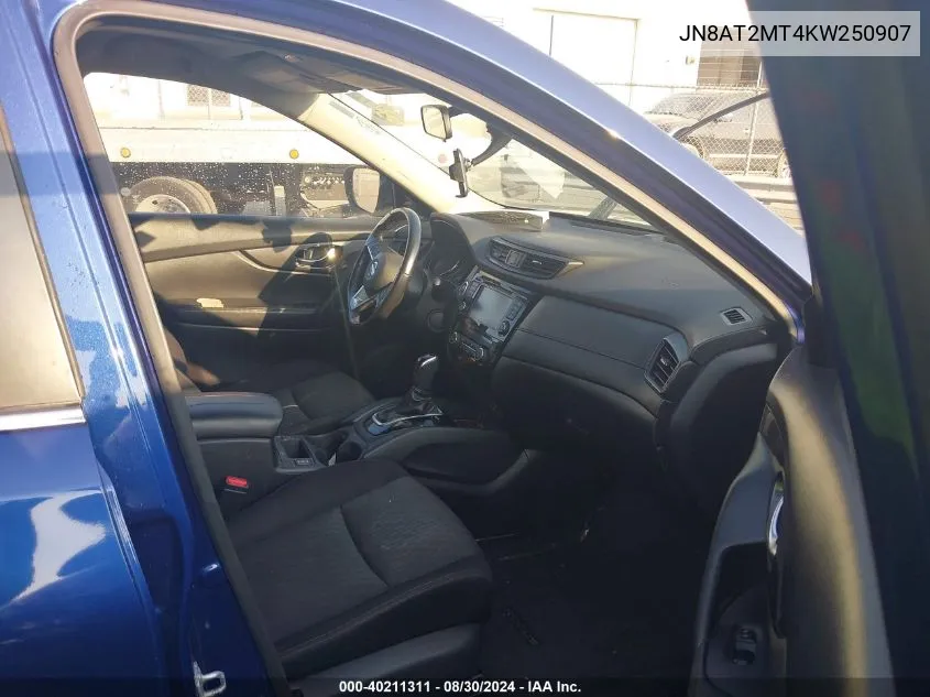 JN8AT2MT4KW250907 2019 Nissan Rogue Sv