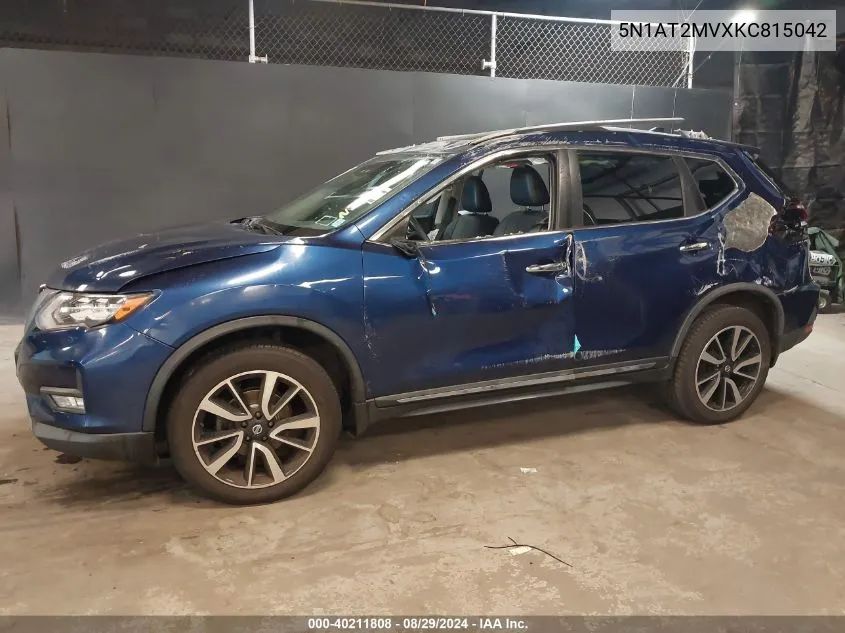 2019 Nissan Rogue Sl VIN: 5N1AT2MVXKC815042 Lot: 40211808