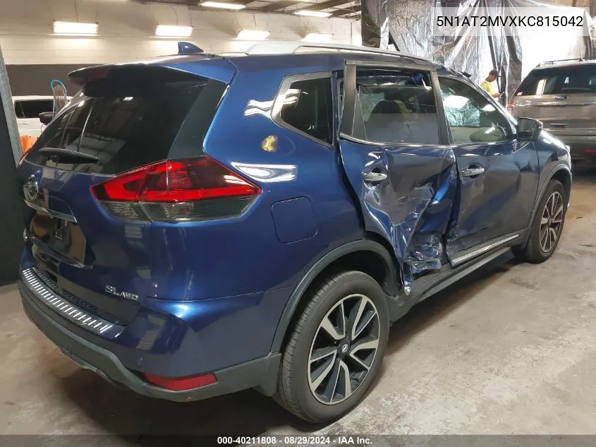 2019 Nissan Rogue Sl VIN: 5N1AT2MVXKC815042 Lot: 40211808