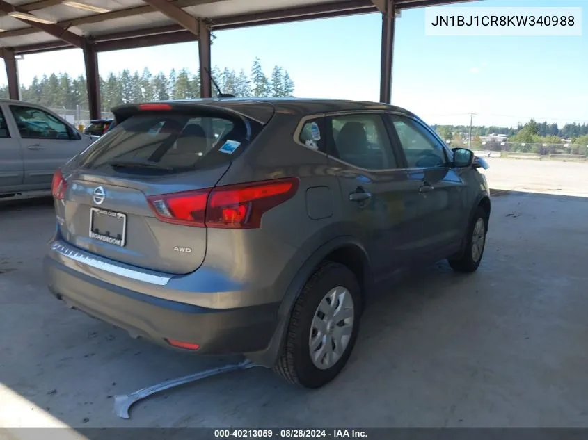 2019 Nissan Rogue Sport S VIN: JN1BJ1CR8KW340988 Lot: 40213059