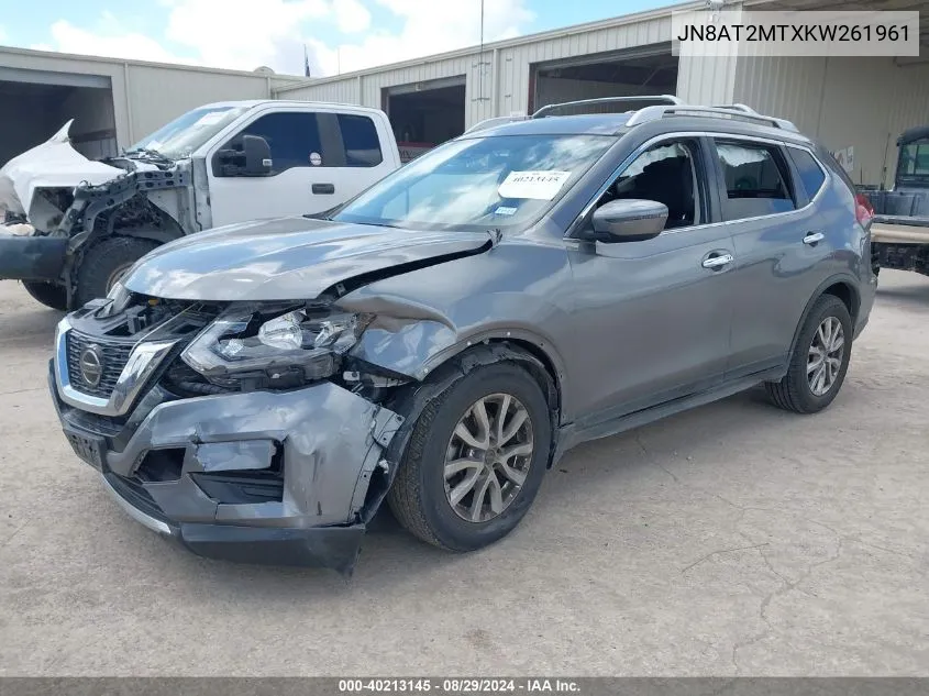 JN8AT2MTXKW261961 2019 Nissan Rogue Sv