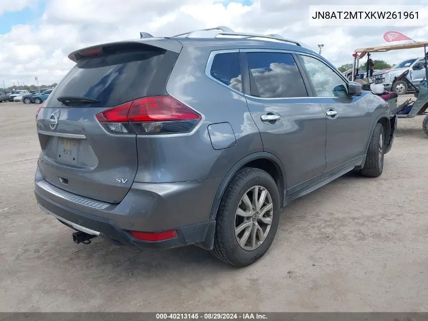 JN8AT2MTXKW261961 2019 Nissan Rogue Sv