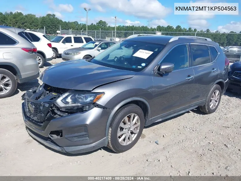 2019 Nissan Rogue Sv VIN: KNMAT2MT1KP504563 Lot: 40217409