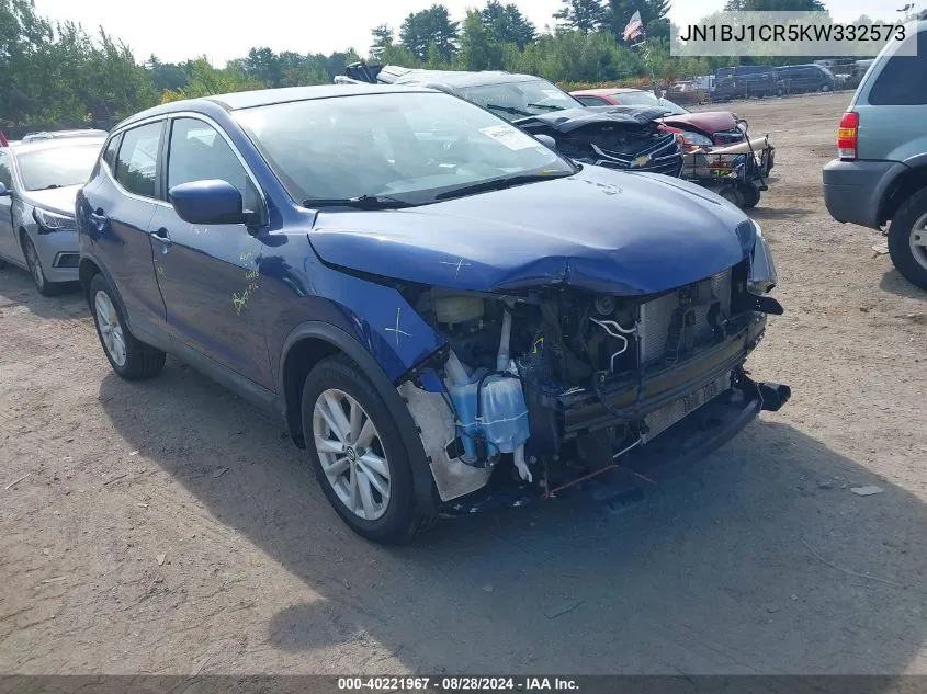 JN1BJ1CR5KW332573 2019 Nissan Rogue Sport S